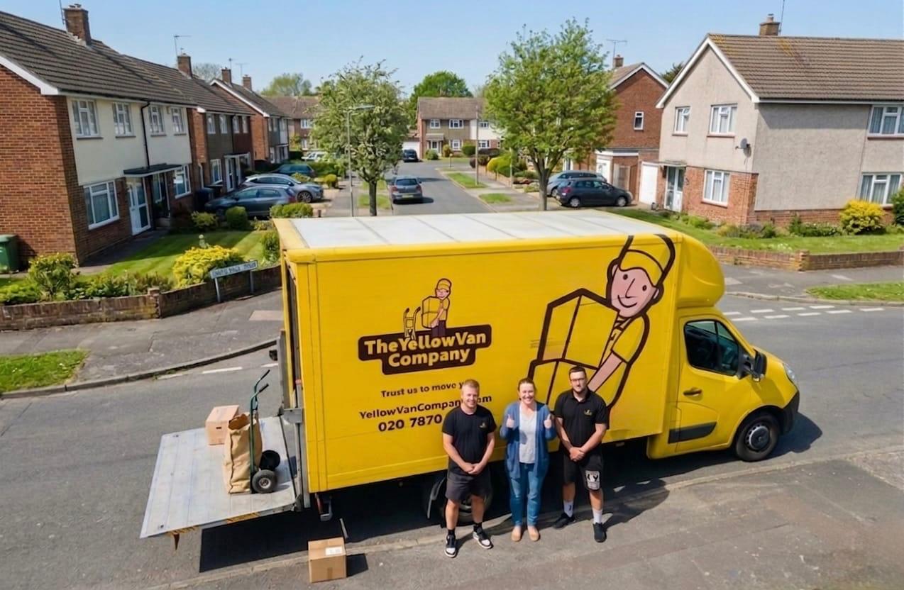Yellow Van Company on a residential Crawley removal &mdash; family-run home removals firm trusted across RH10 and RH11 since 2011